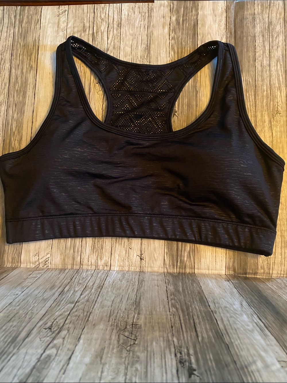 ZYIA ACTIVE BLACK BOMBER BRA— XL